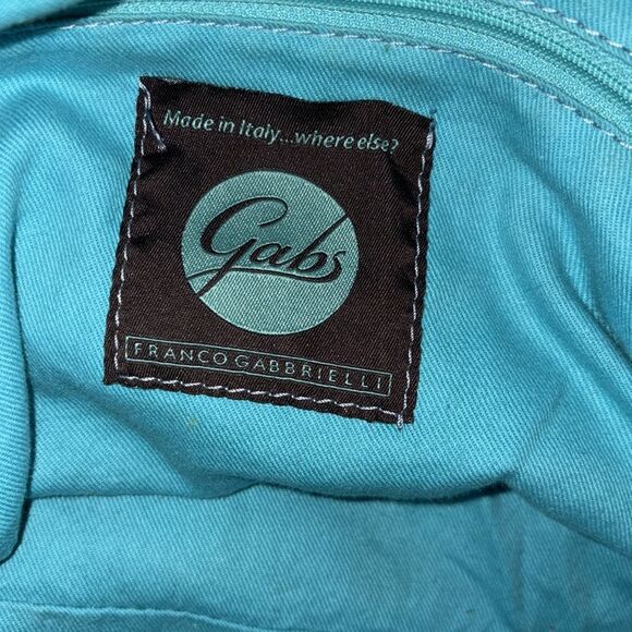 Franco GABS tan leather squares patch purse - Picture 6 of 7